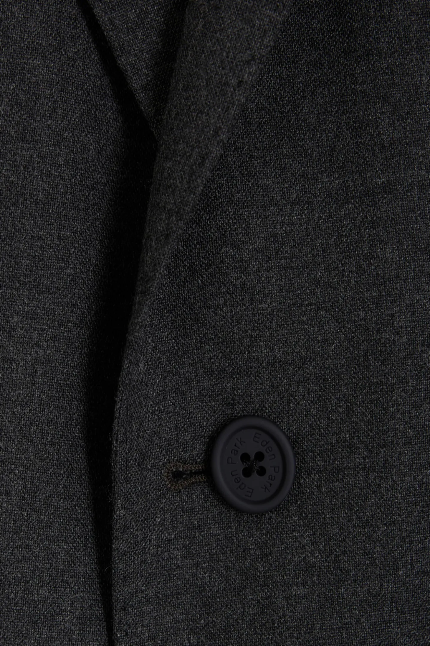 Grey wool blend jacket with striped lining Modern fit