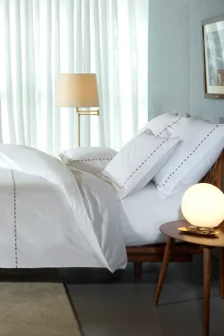 Housse de couette  blanc, marine et rose - Décrochons la lune