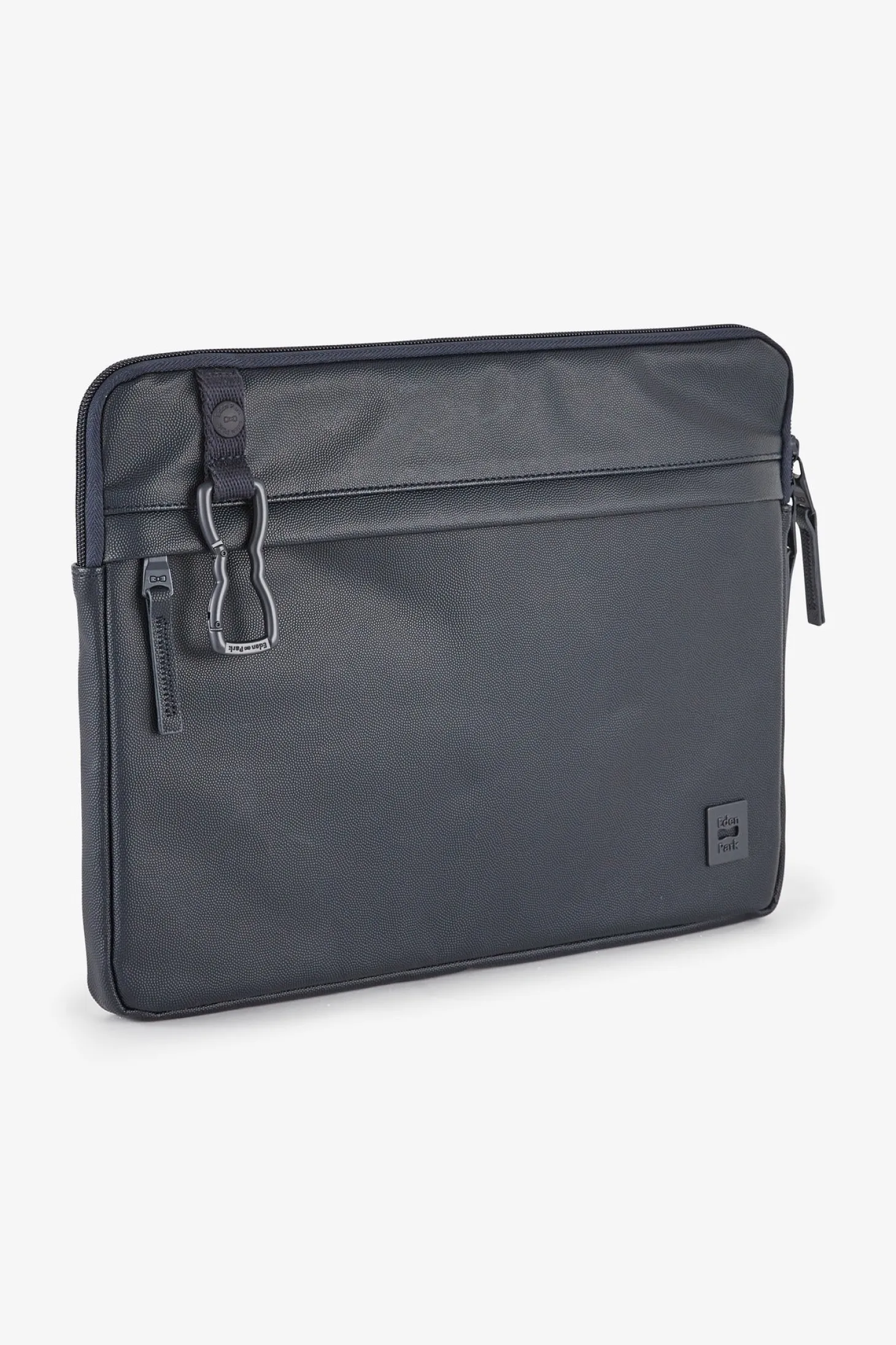 iPad case in dark blue leather