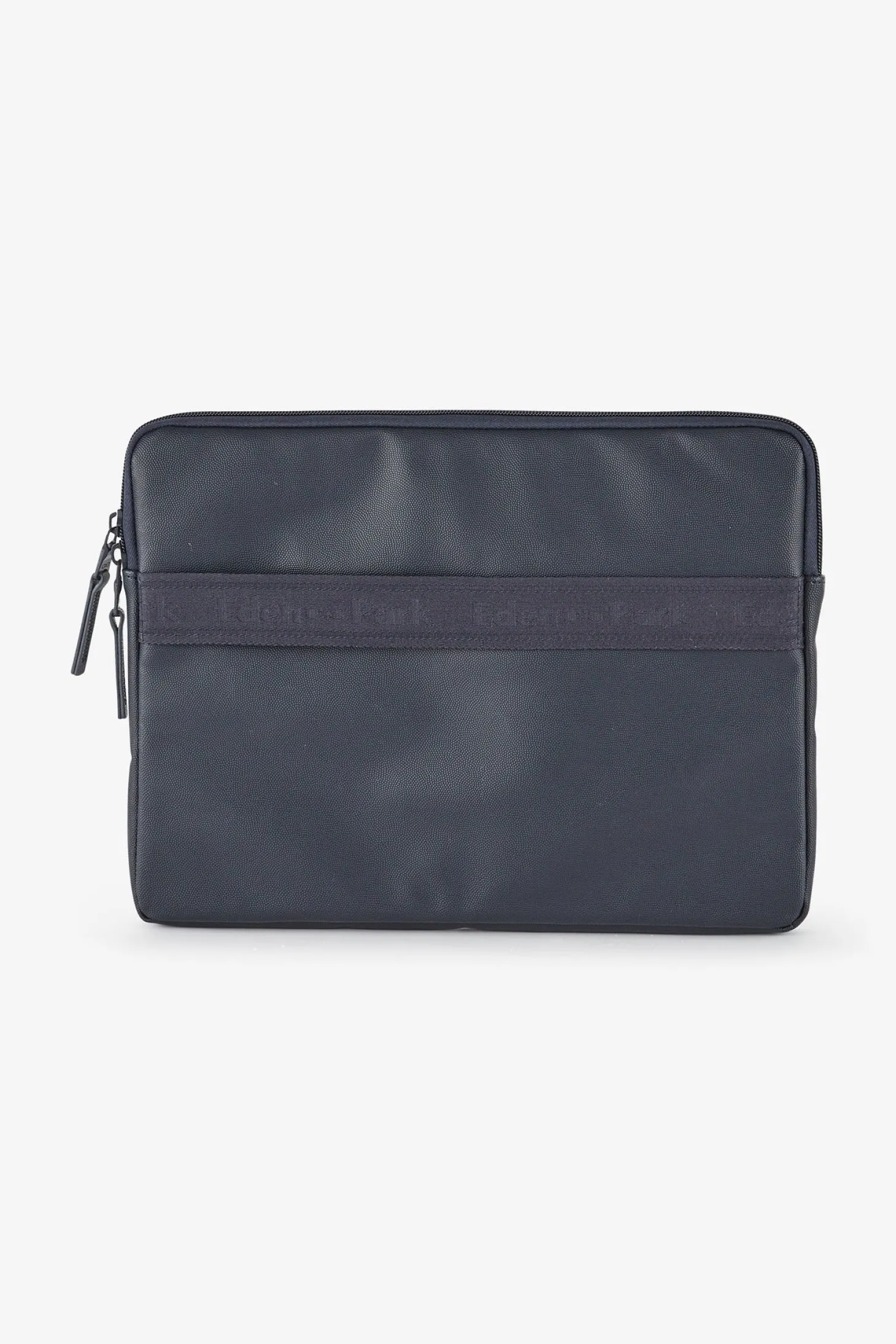 iPad case in dark blue leather