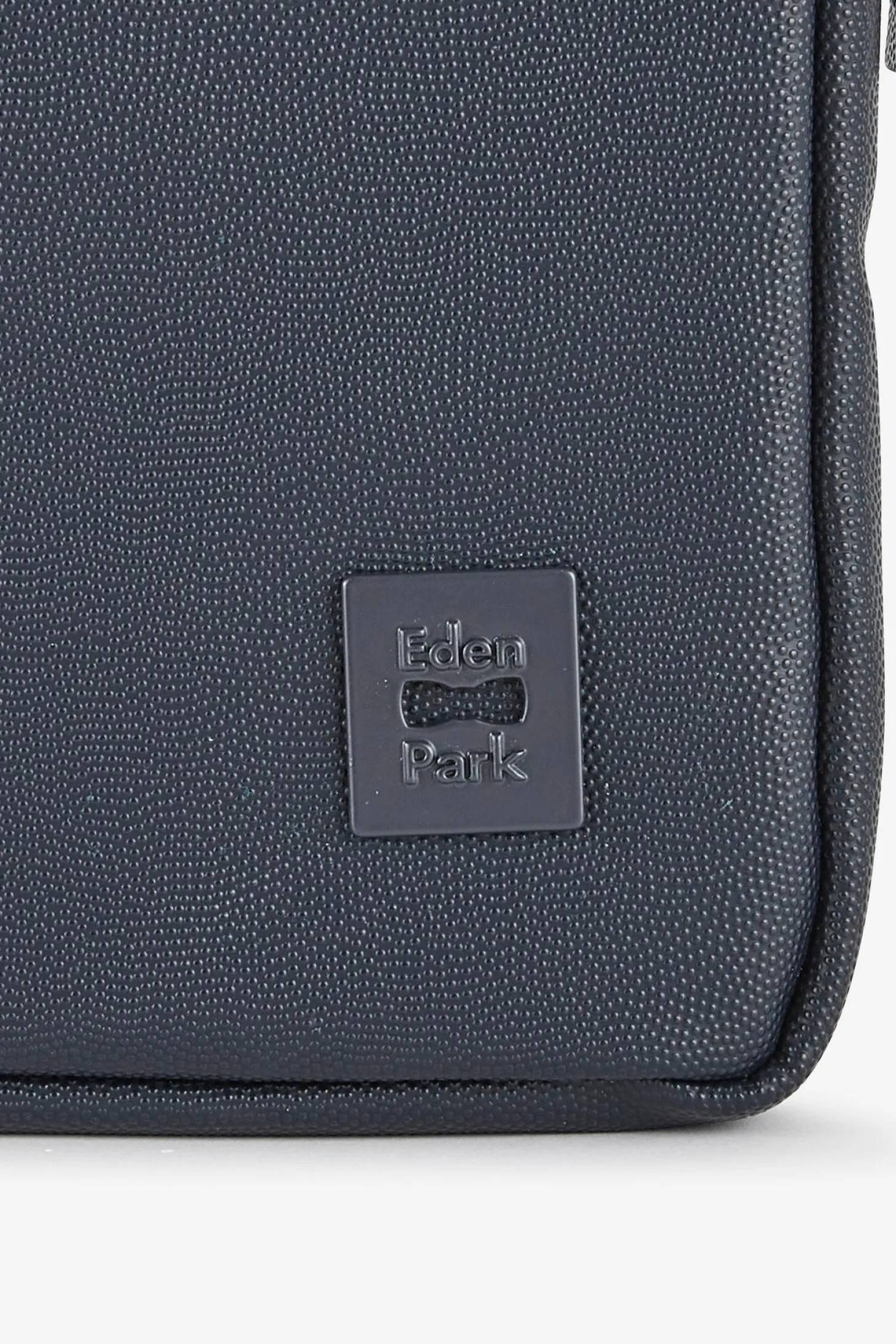 iPad case in dark blue leather