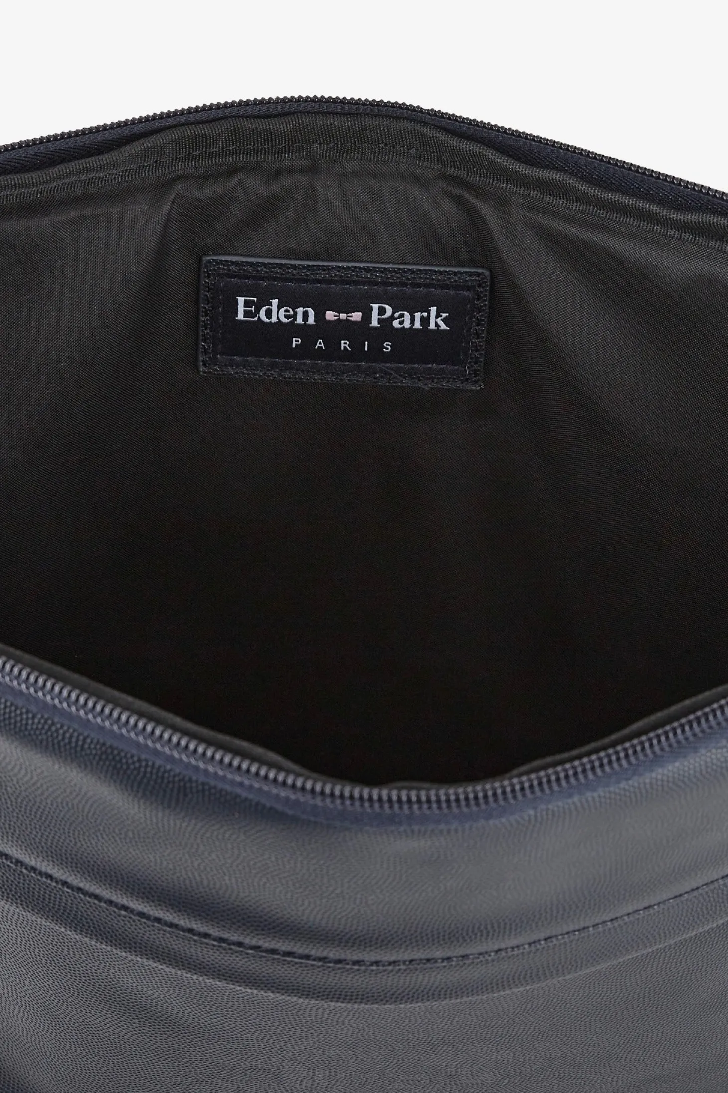iPad case in dark blue leather