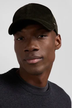 Khaki corduroy cap