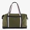 Khaki fabric travel bag
