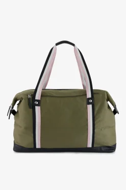 Khaki fabric travel bag
