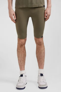 Khaki green stretch sports cycling shorts