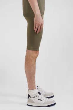 Khaki green stretch sports cycling shorts