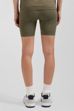 Khaki green stretch sports cycling shorts