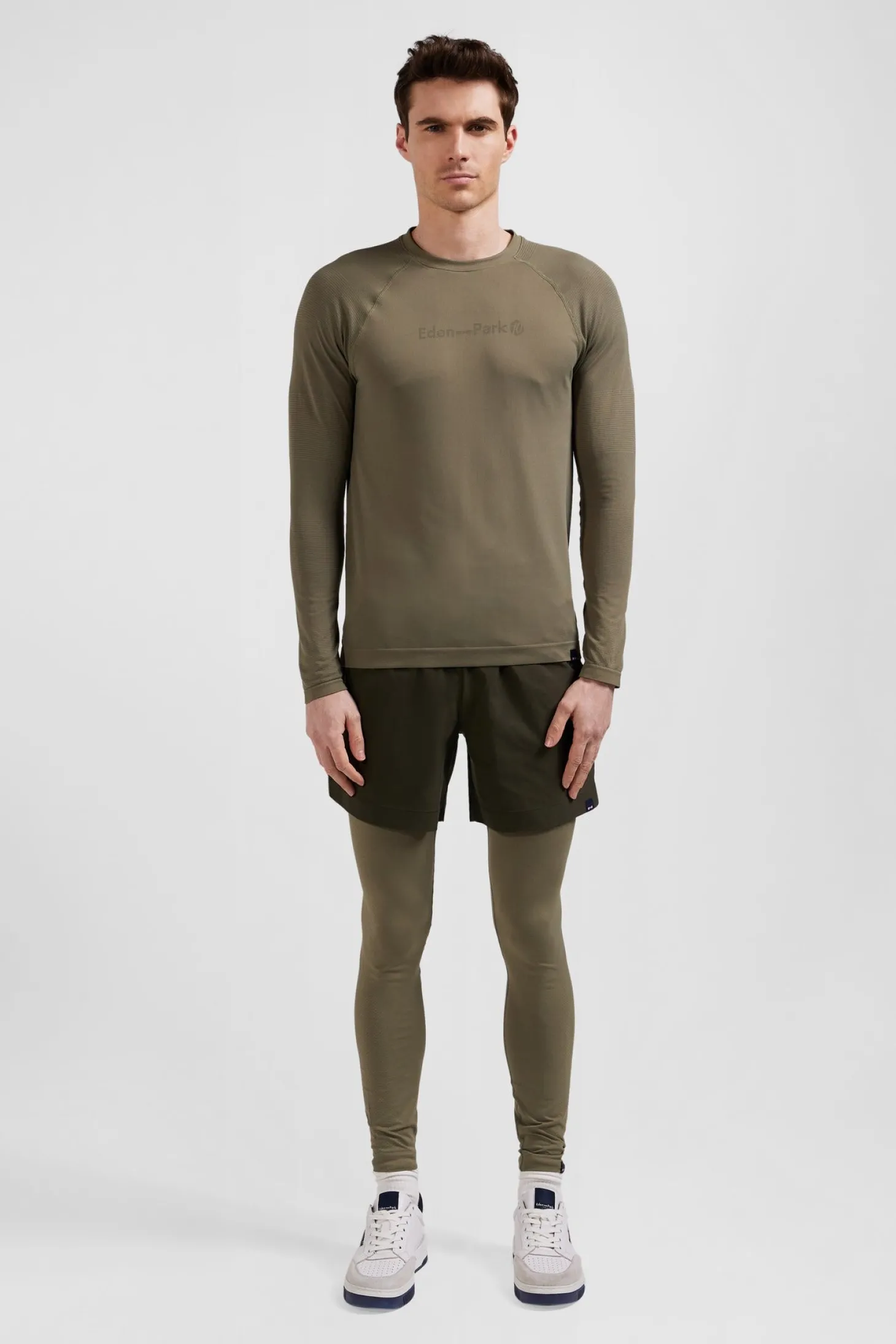 Khaki sports shorts
