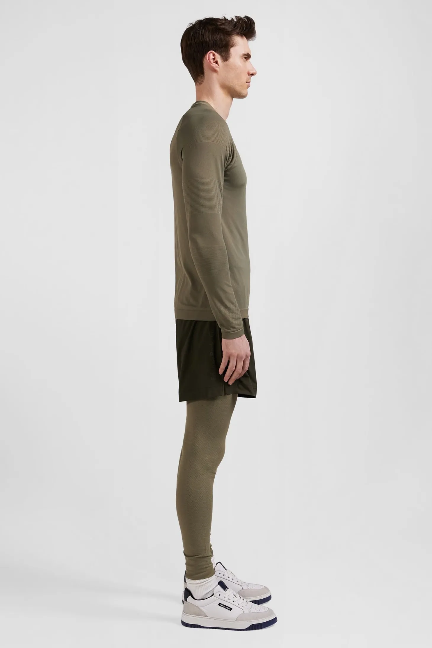 Khaki sports shorts