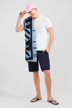 Light blue beach towel