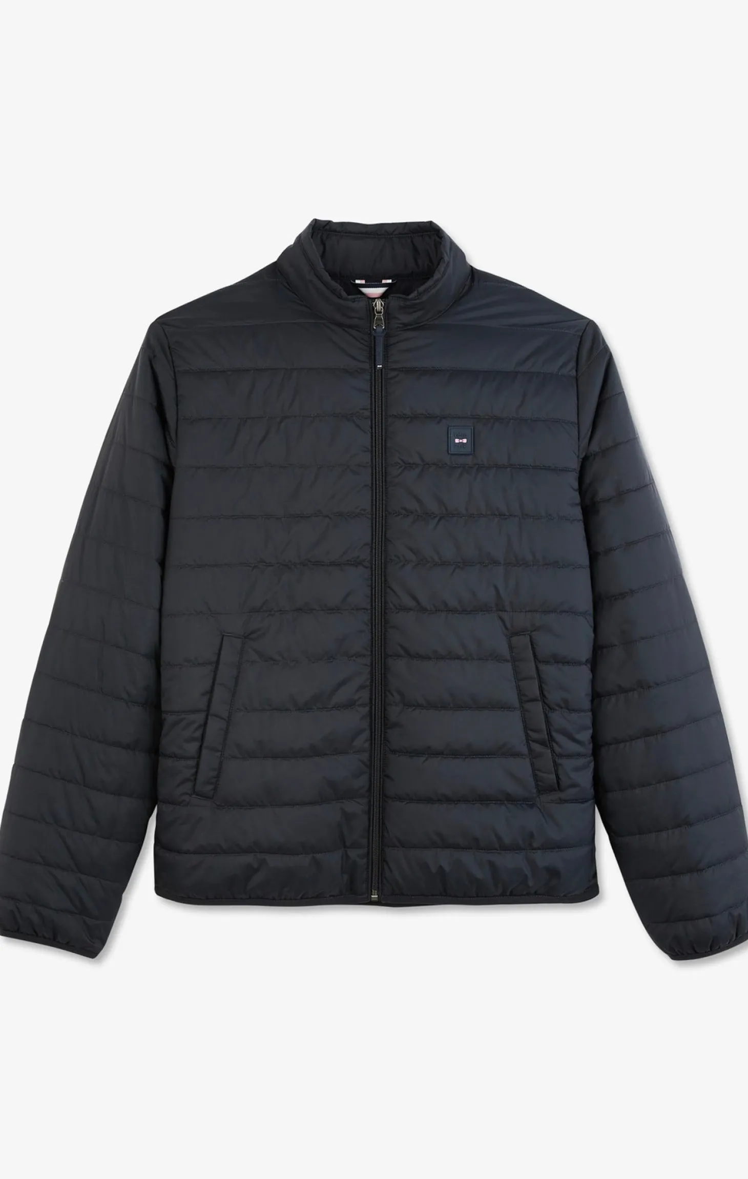 Lightweight, long-sleeved puffa jacket in dark blue
