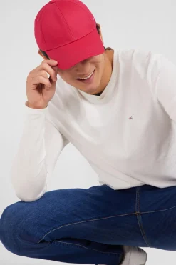 Long sleeved white V neck t-shirt