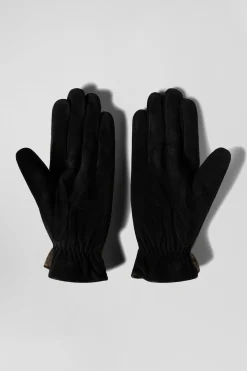Men's brown leather gloves