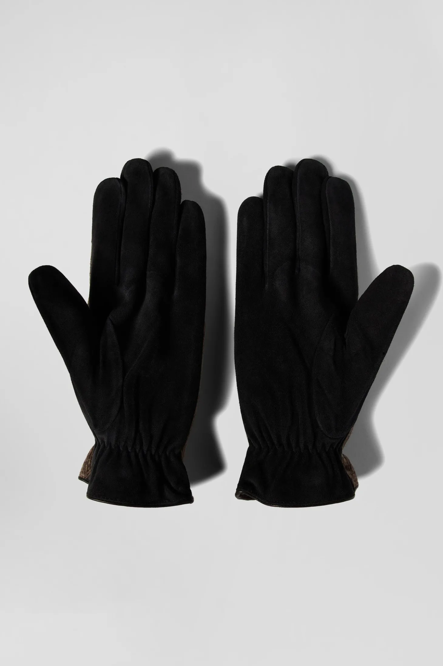 Men's brown leather gloves