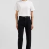 Modern ecru cotton short-sleeved T-shirt