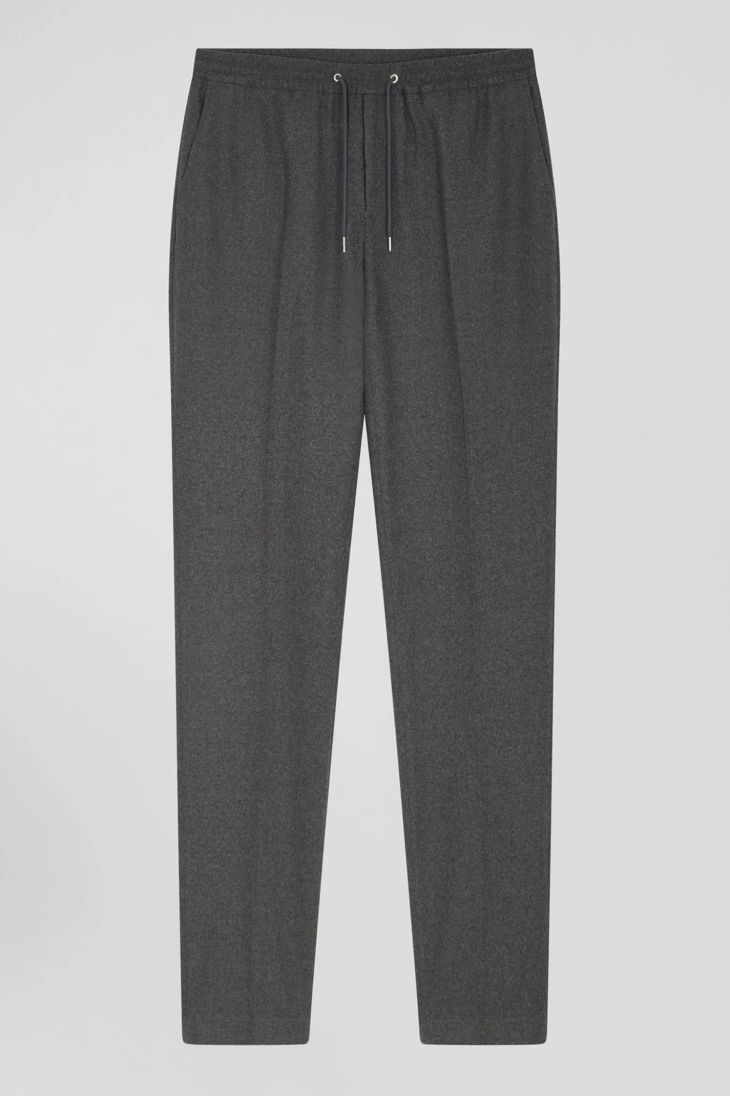 Modern grey elastic waist trousers
