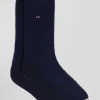 Navy blue alpaca wool blend socks