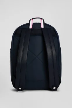 Navy blue backpack with Eden Park rugby screen-print