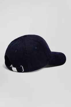 Navy blue corduroy cap