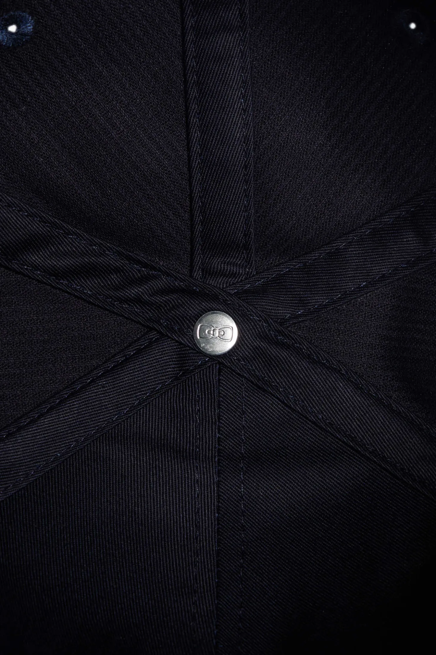 Navy blue corduroy cap