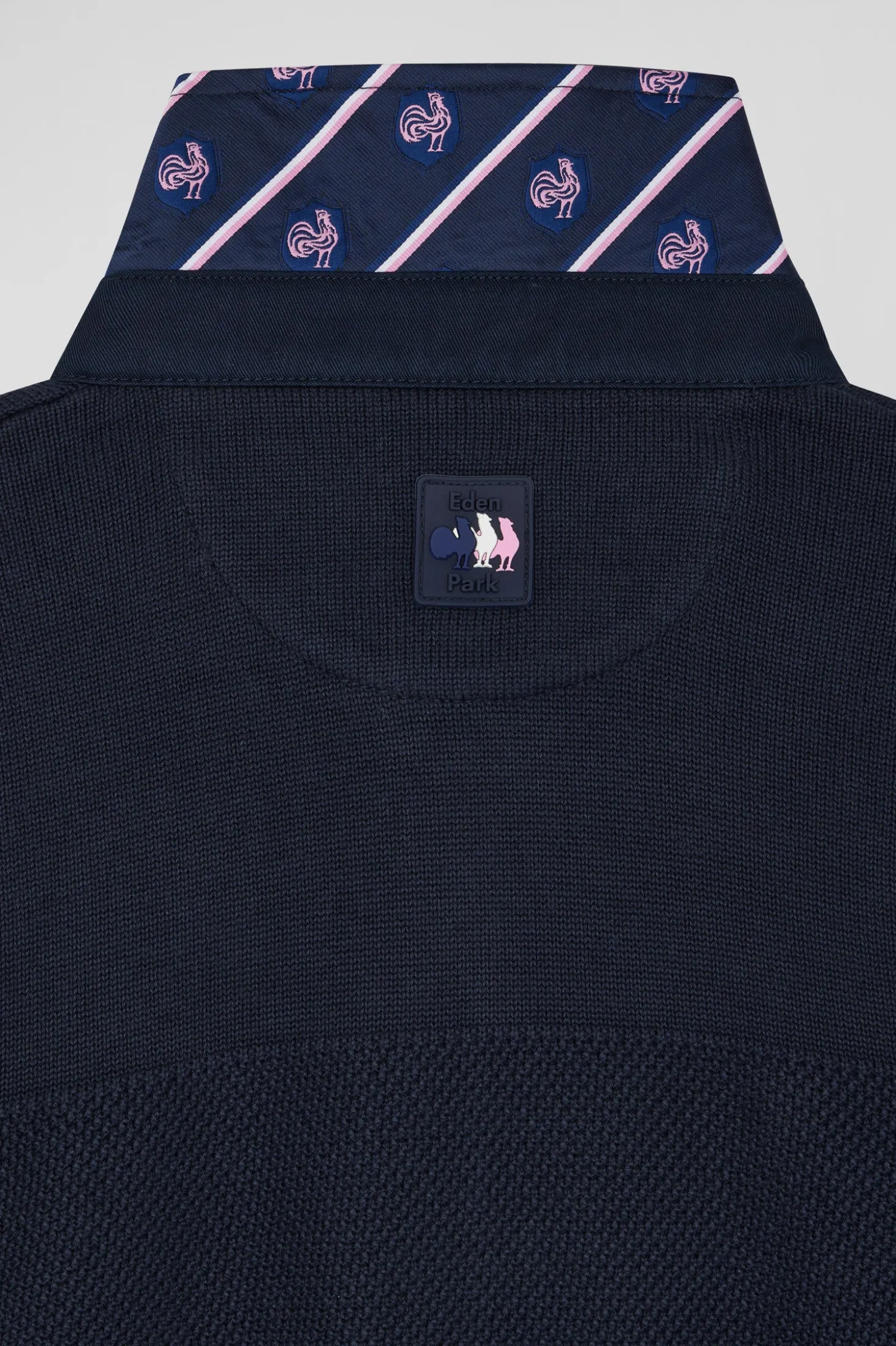 Navy blue cotton jersey-neck jumper XV de France Regular Cup