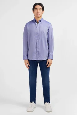 Navy blue cotton shirt