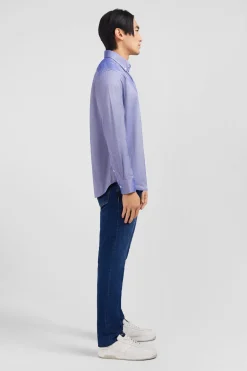 Navy blue cotton shirt