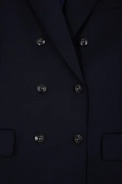 Navy blue double-breasted blazer Modern fit