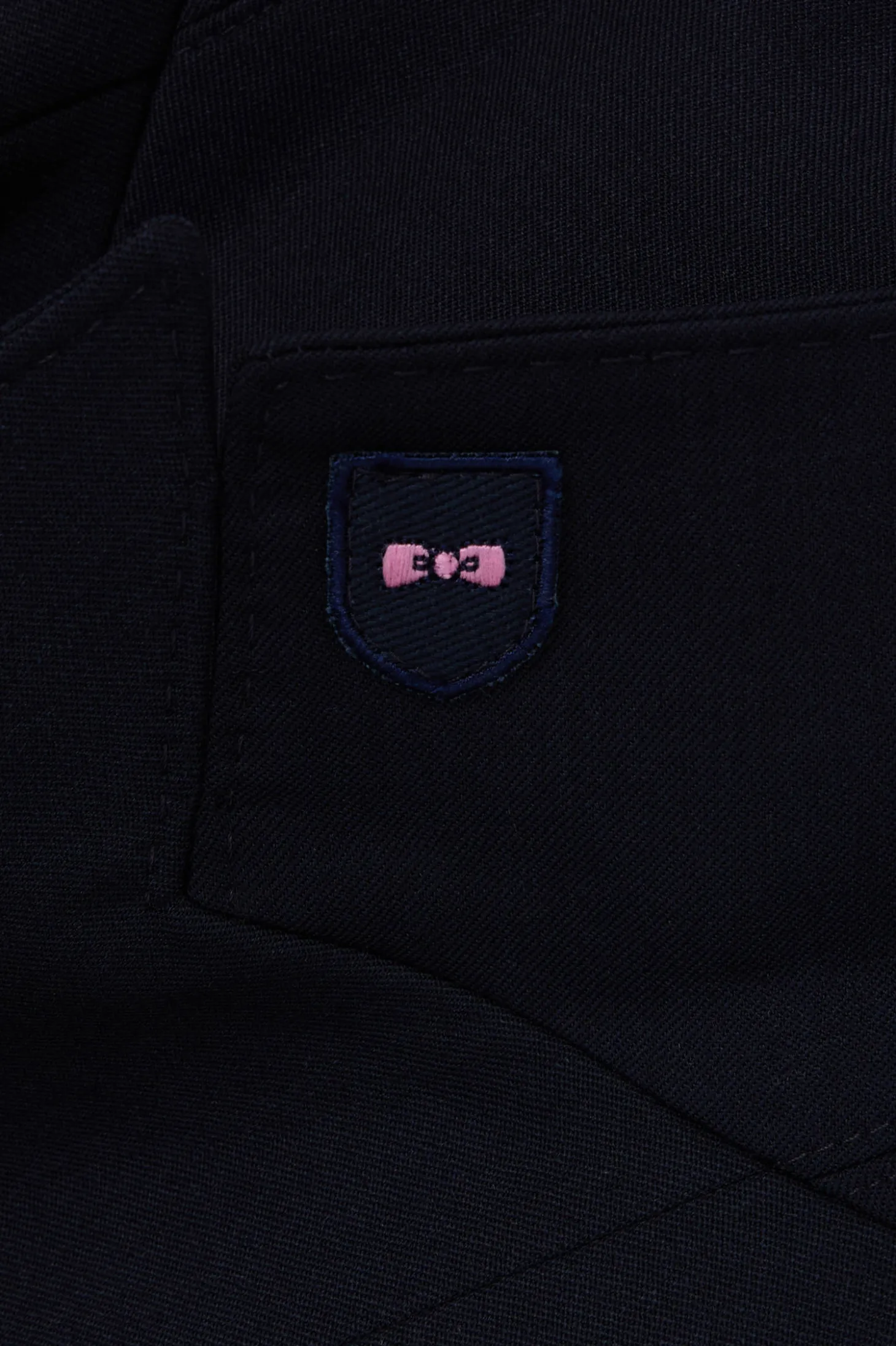 Navy blue double-breasted blazer Modern fit