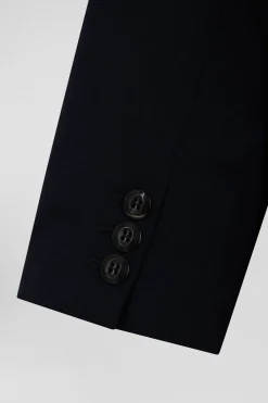 Navy blue double-breasted blazer Modern fit