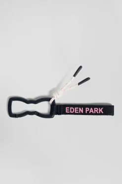 Navy blue Eden Park key ring