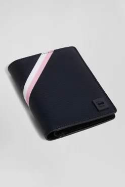 Navy blue French-style wallet