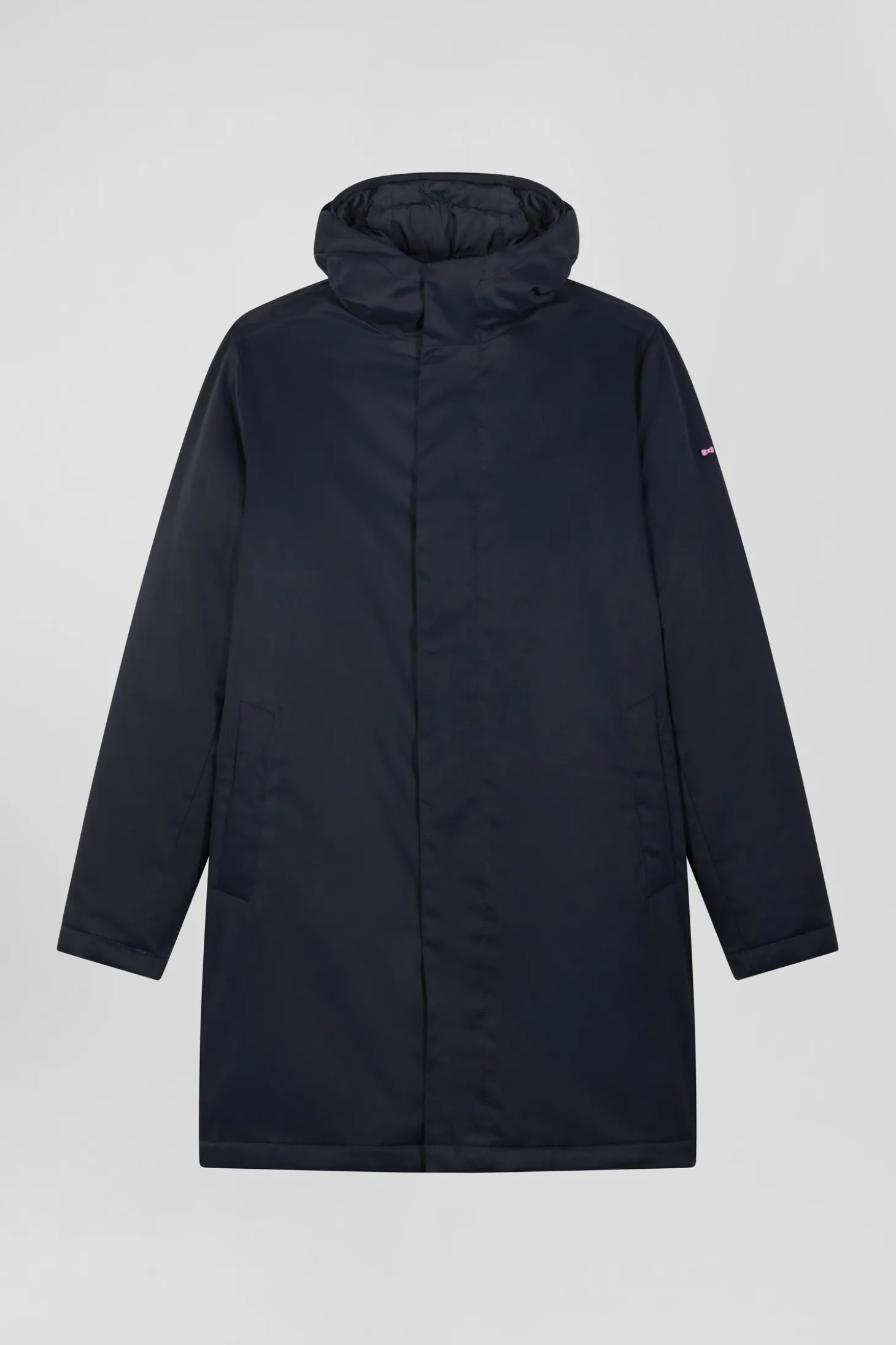 Navy blue 2-in-1 nylon parka and down jacket