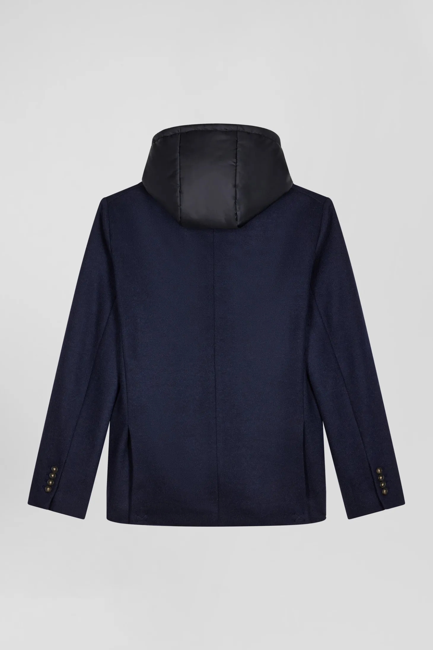 Navy blue 2-in-1 wool blend blazer Modern fit