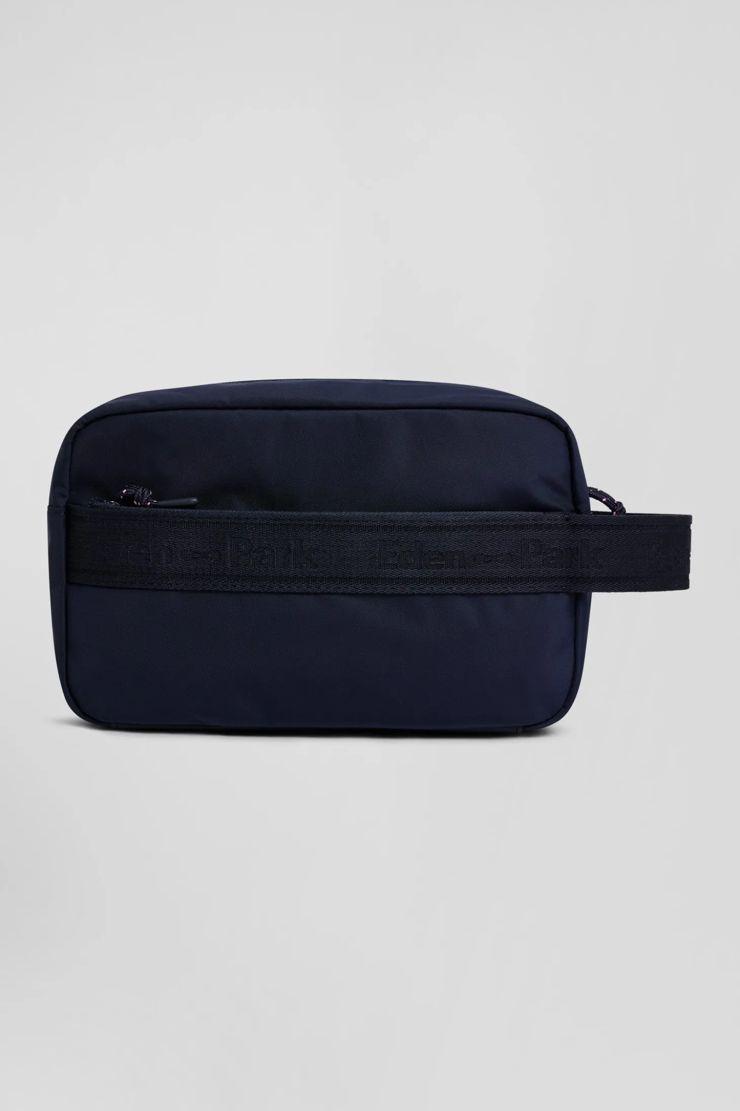 Navy blue jacquard Eden Park toiletry pouch