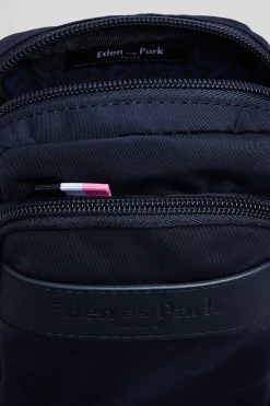 Navy blue mini messenger bag