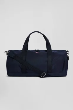 Navy blue sports duffle bag