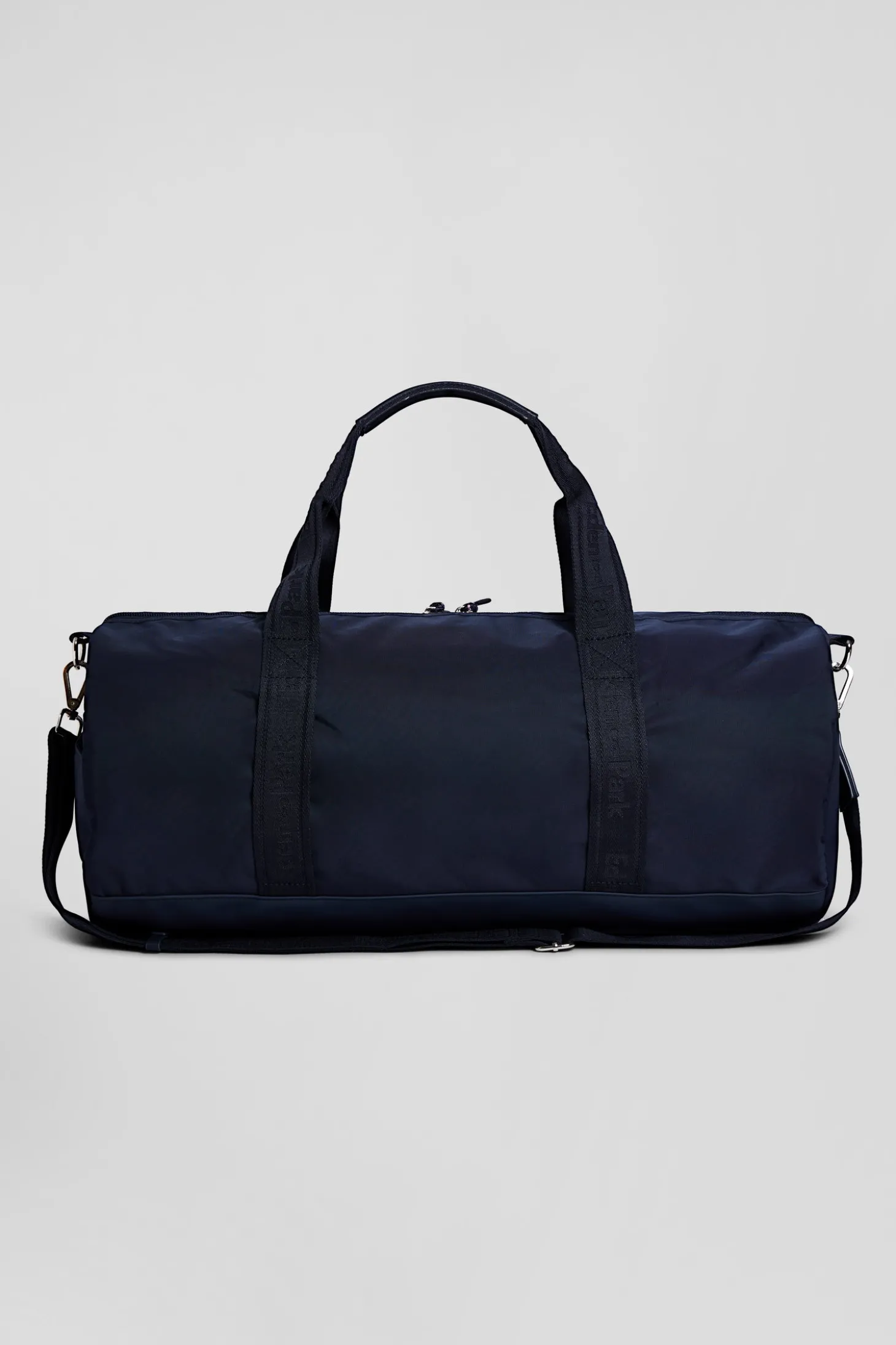 Navy blue sports duffle bag