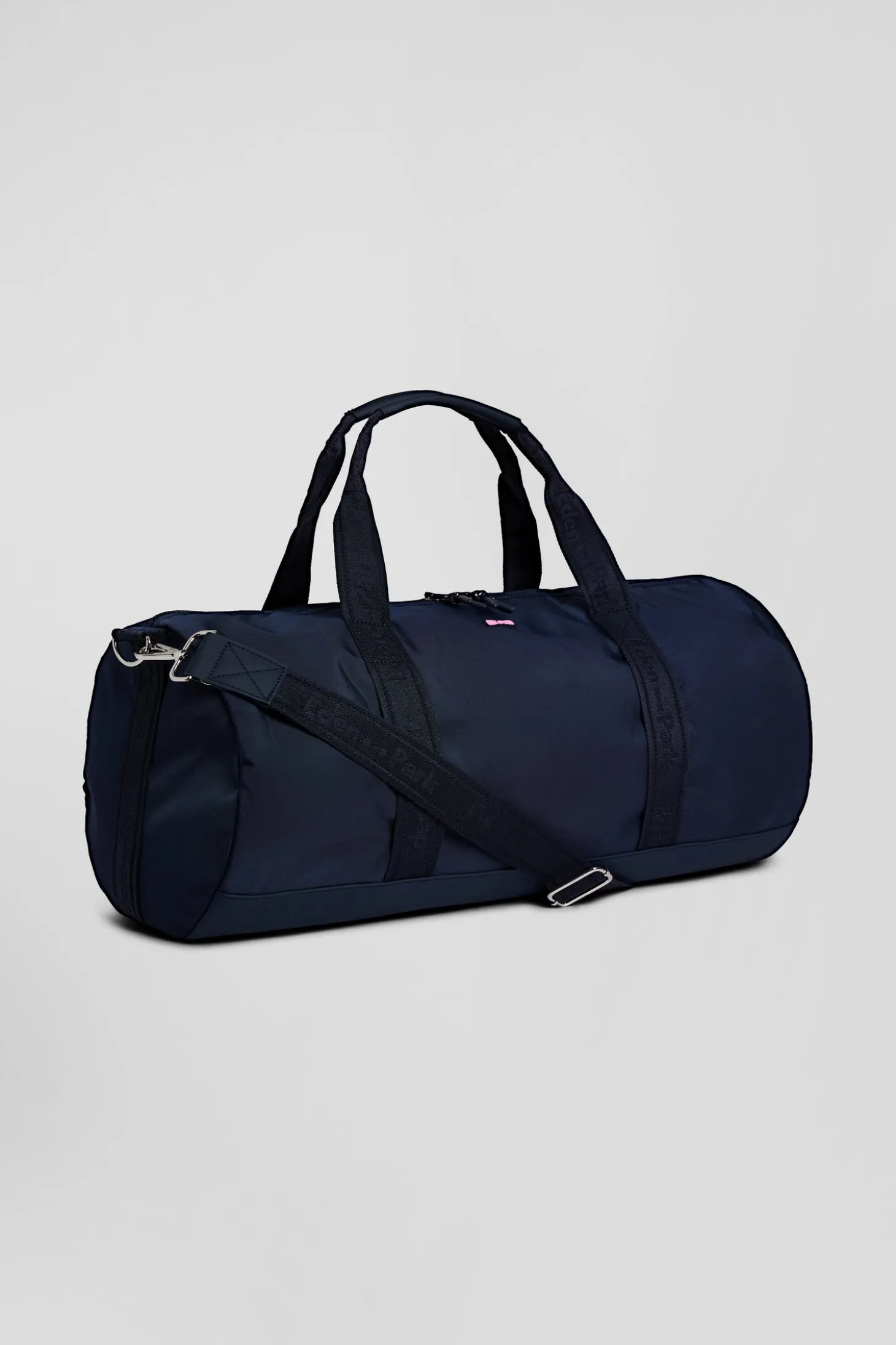 Navy blue sports duffle bag