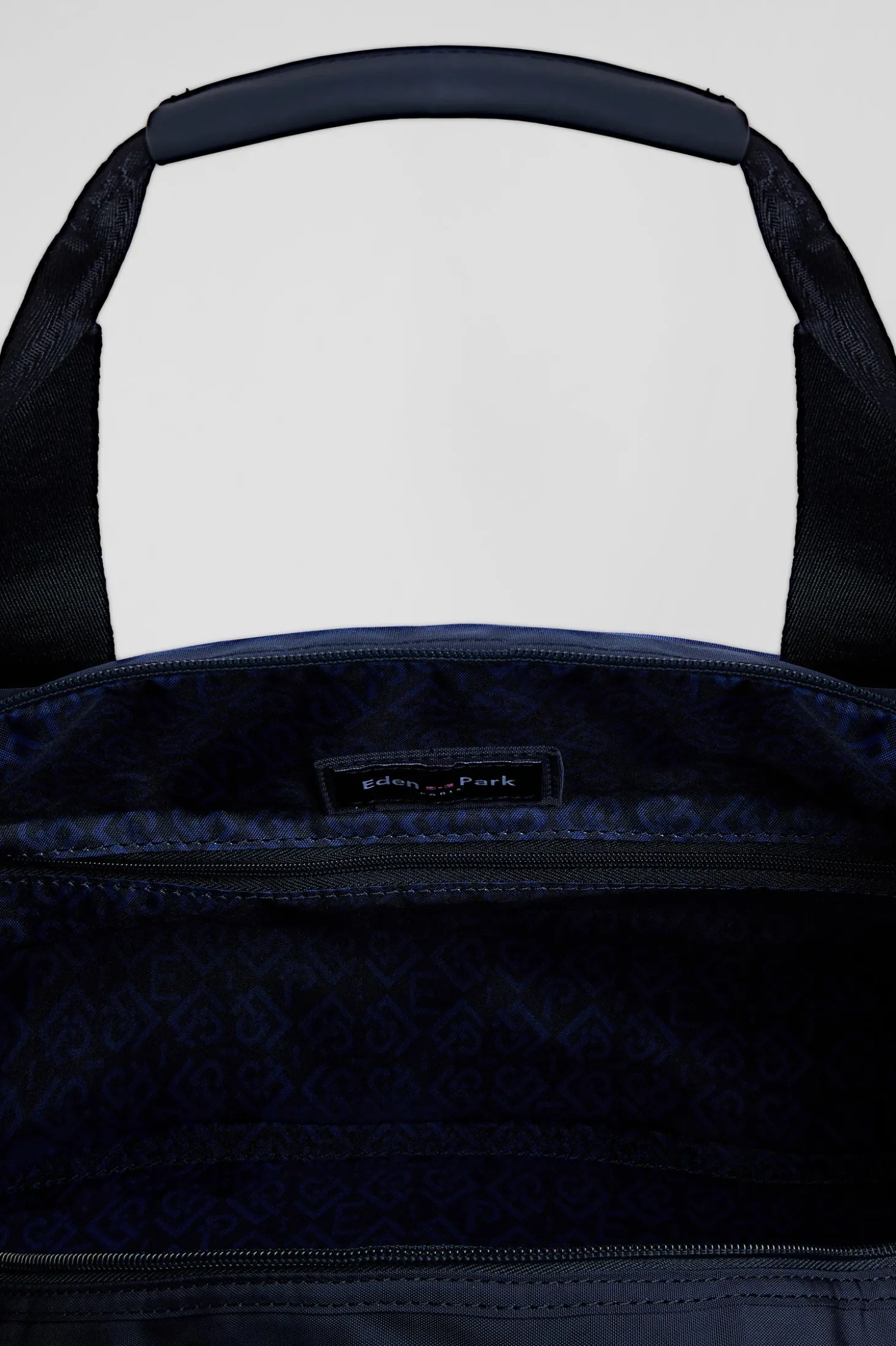 Navy blue sports duffle bag