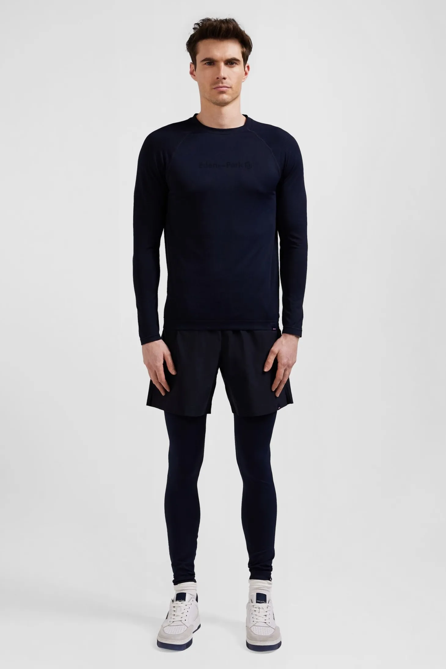 Navy blue sports shorts