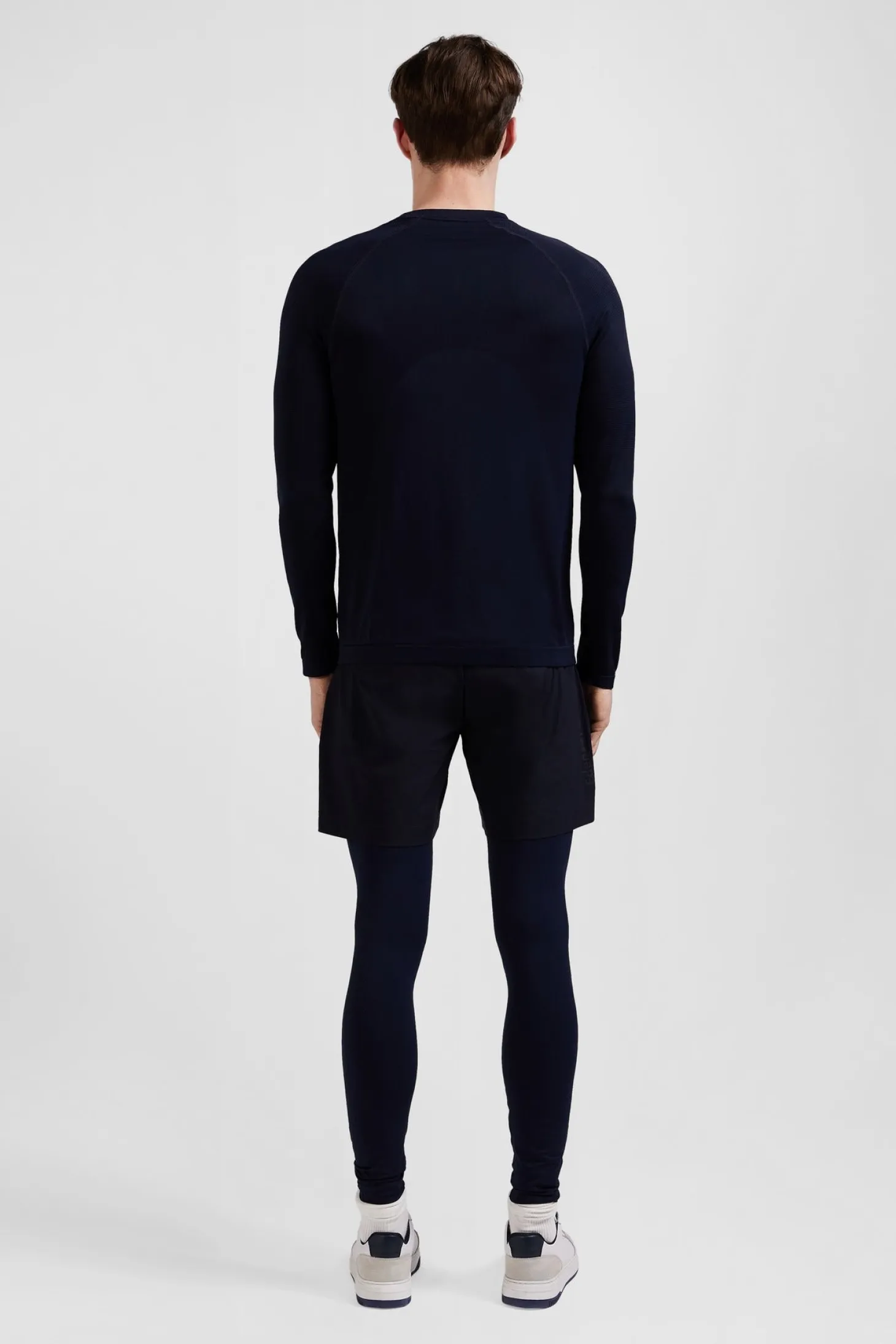 Navy blue sports shorts