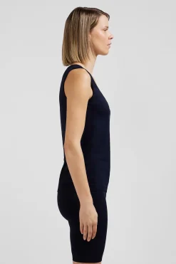 Navy blue sports tank top