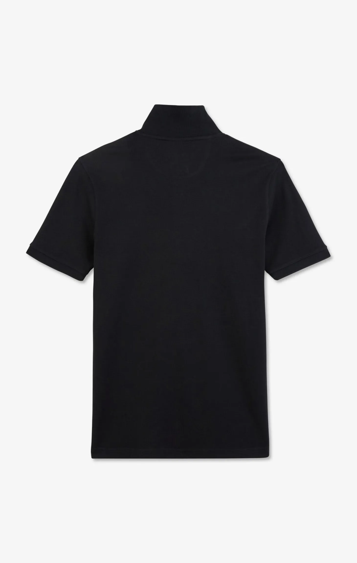 Navy blue stretch pima cotton polo