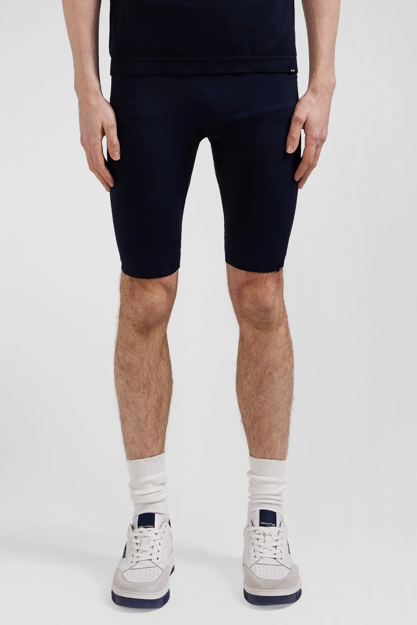 Navy blue stretch sports cycling shorts