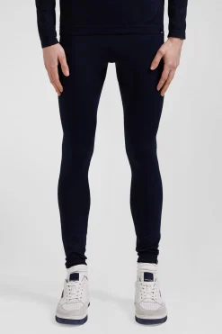 Navy blue stretch sports jogging bottoms