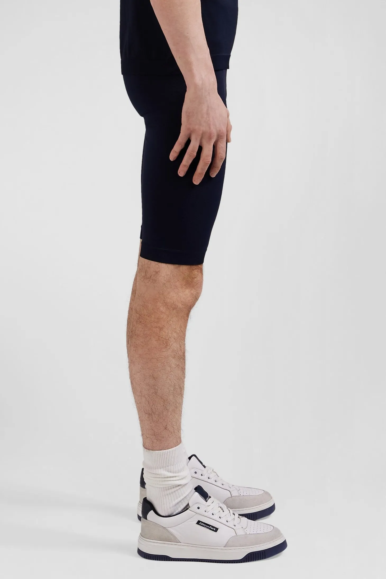 Navy blue stretch sports cycling shorts