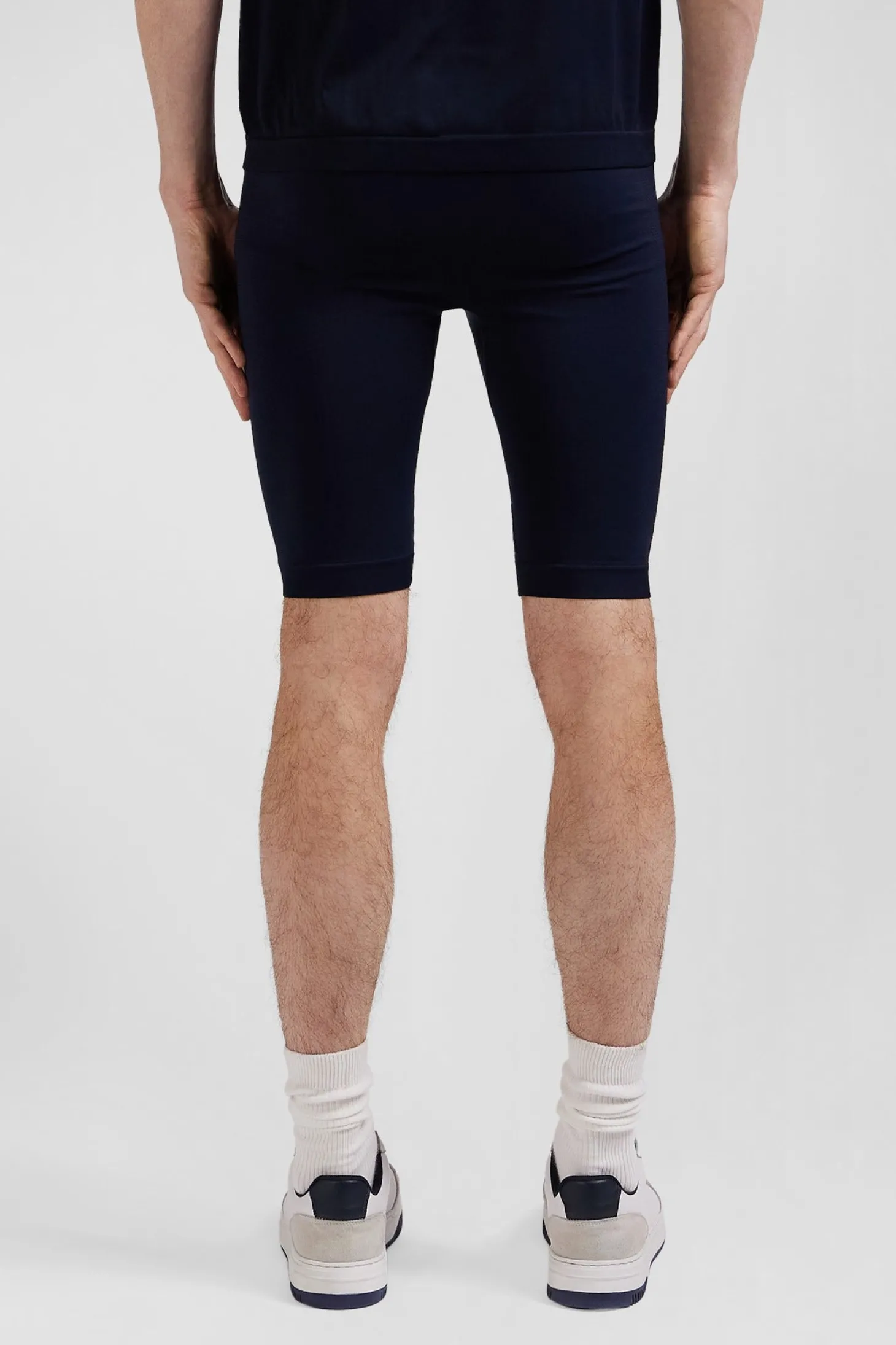 Navy blue stretch sports cycling shorts