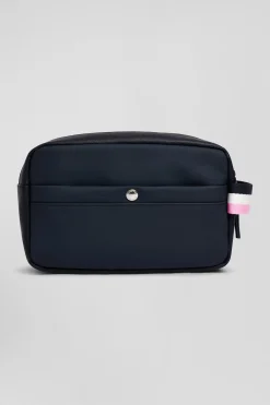 Navy blue toiletry pouch